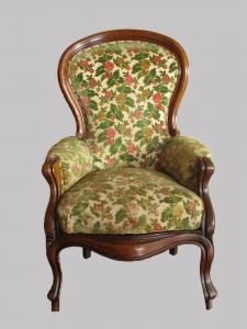 ANTIque LOUIS PHILIPPE WALNUT ARMCHAIR 19th CENTURY
